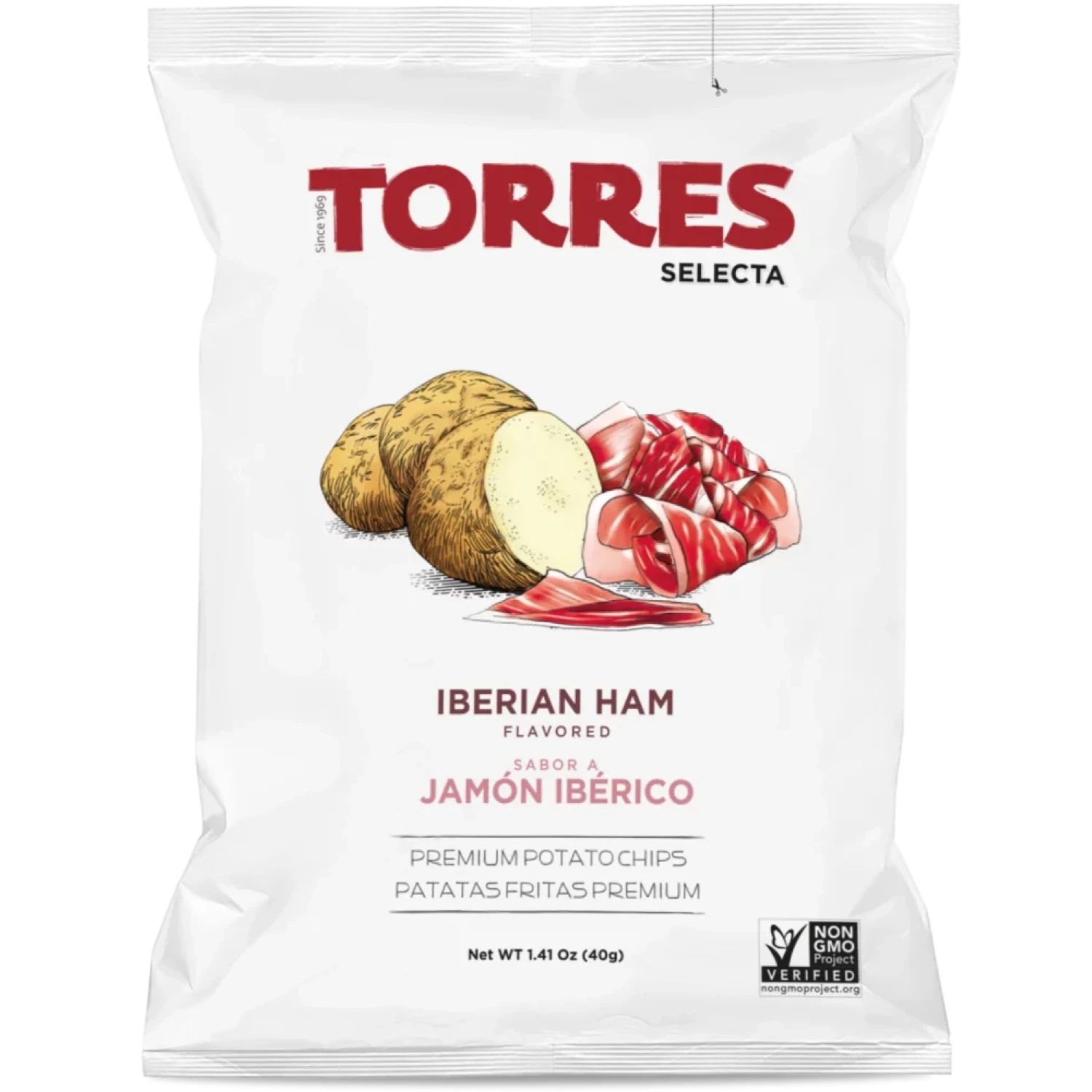 Чипсы Картофельные с Ароматом Хамона Torres 40гр Испания