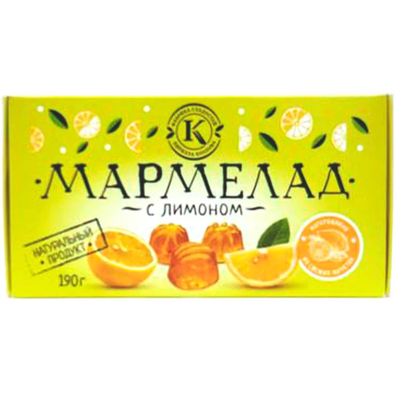Мармелад с Лимоном на Пектине 190гр Новокубанск