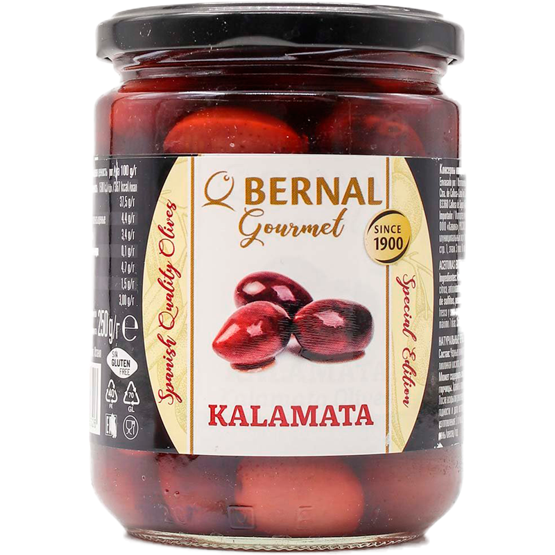Оливки с Косточками Bernal Kalamata 436гр Испания