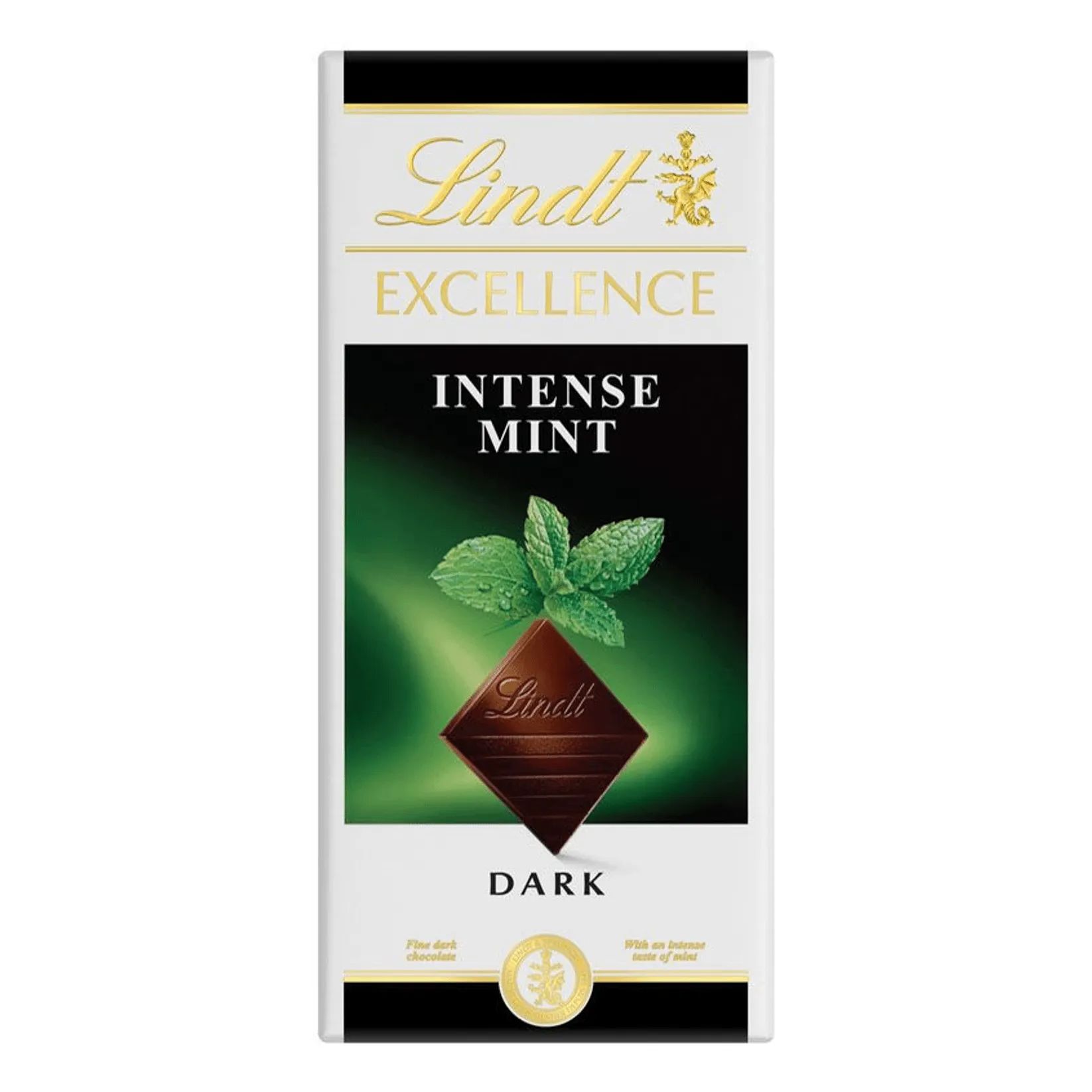 Шоколад темный Lindt с мятой 100гр Франция