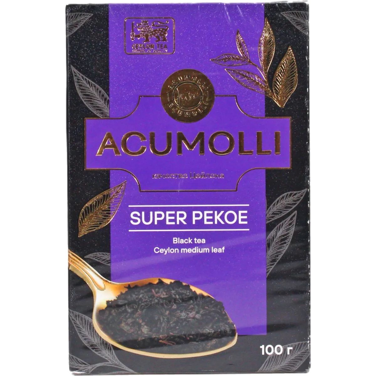 Чай Черный Acumolli Среднелистовой 100гр Шри-Ланка