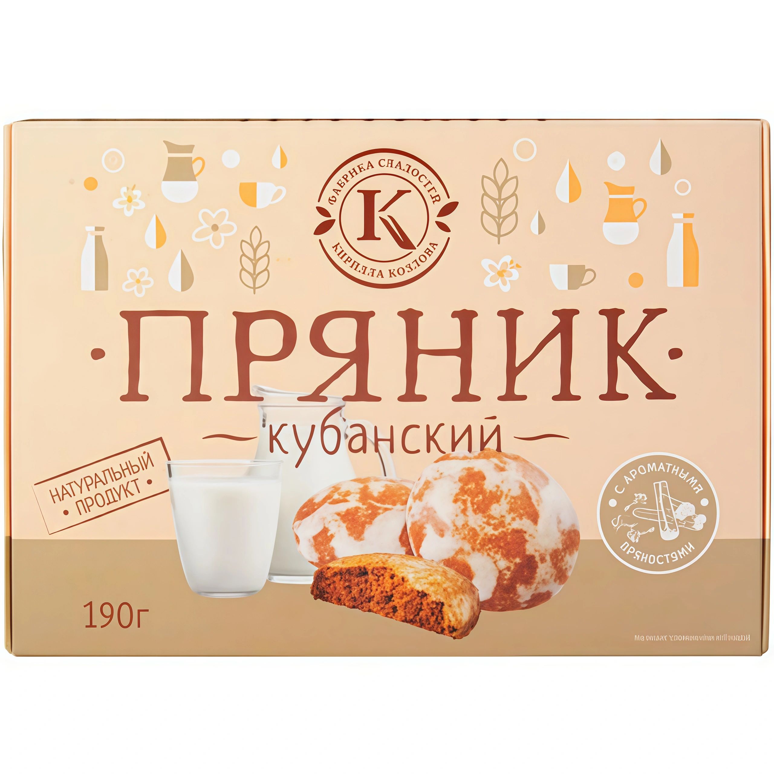 Пряник Заварной Кубанский 190гр Новокубанск